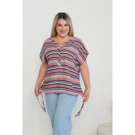 Female blouse, size 52, pink color-2