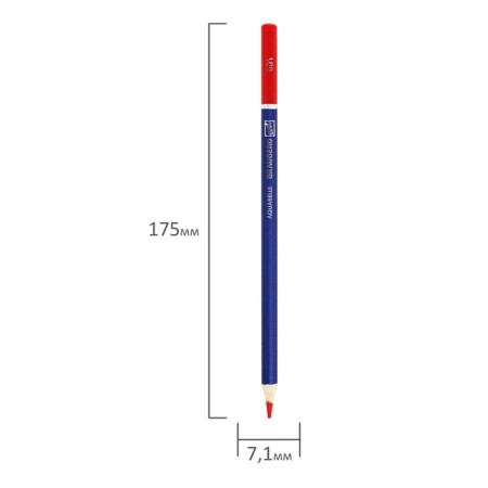 Pencils Watercolor Brauberg Art Classic 36 colors, 3.3 mm barrel-5