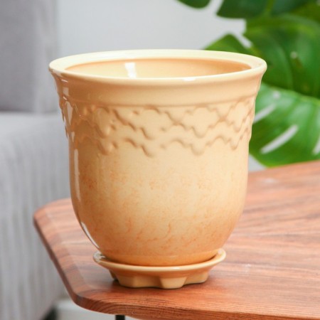 Pot Flower Uta No. 3, beige 2.5 l
