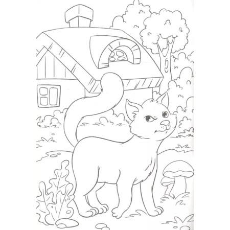 Coloring "Bremen musicians", A5-3