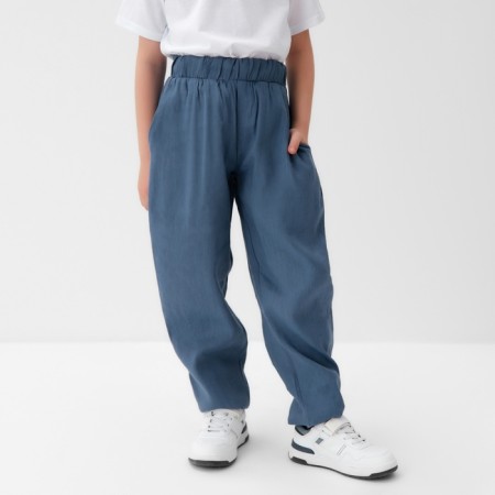 Pants for the boy KAFTAN LINEN, p. 36 (134-140), blue