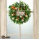 The wreath on the interior door "Easter with carrots" d = 40 cm