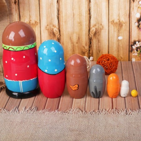 Nesting doll "Kolobok" 7 in 1, mix-3