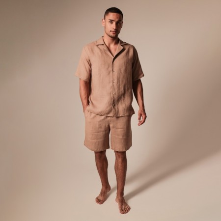 Male home -made suit (short sleeve and shorts) SL Home p. L, coffee-7