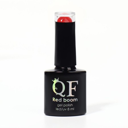 Gel nail polish "Red Boom", 3 phase, 8 ml, led/uv, color (68)-7
