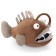Soft toy "Poleser fish", brown color, 35 cm