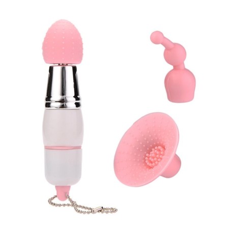 Vibrator-siders, 3 interchangeable nozzles, 1 mode, white