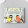 Stickers for creativity "City and forest birds" embossing gold set 48 pcs 9x7x0.8 cm
