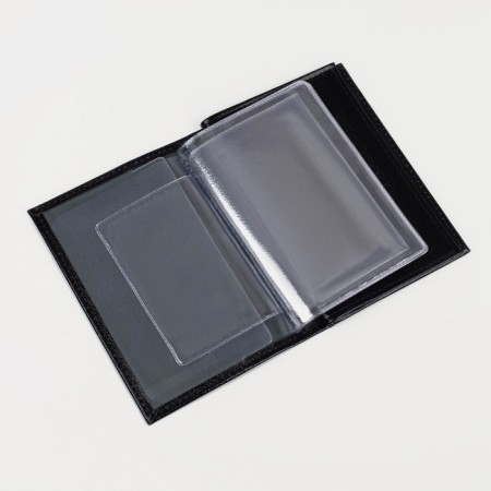 Cover for auto documents and passports, black color-3