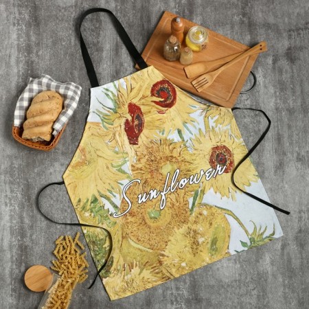 Apron Ethel "Sunflower" 58 x68cm, 100% p/e