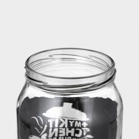 Glass Bank for bulk products "Kitchen", 1 liter-2