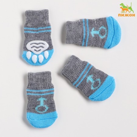 Noskov non -slip "boy", size S (2.5/3.5 * 6 cm), set 4 pcs