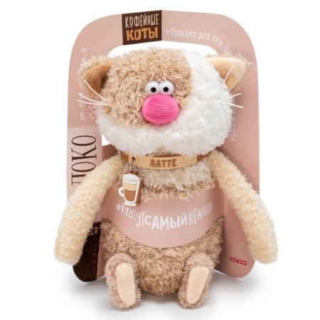 Soft toy "Cat Latte", 19 cm-5