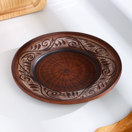 Angob plate, 2 x 19 x 19 cm-1