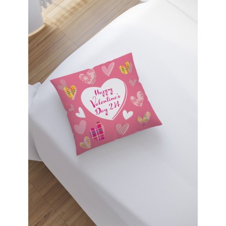 Pillowess decorative "Stylish hearts", on a zipper, size 45x45 cm-1