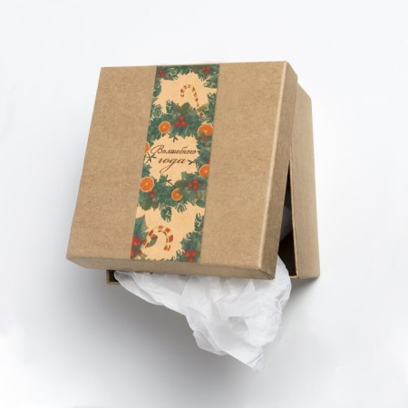 Stick Paper Krapt "New Year Wreaths" 3x9 cm sheet 10x10 cm-2