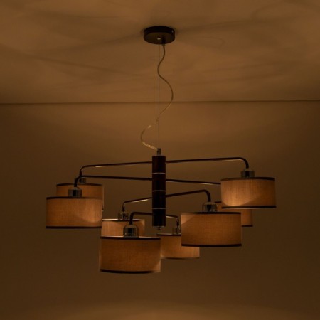 Suspended chandelier Citilux "Form" CL428281, 82x82x45 cm, 8x60W, E27, brown color-20