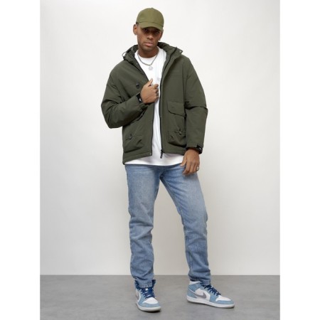 Male spring jacket, size 50, khaki color-9