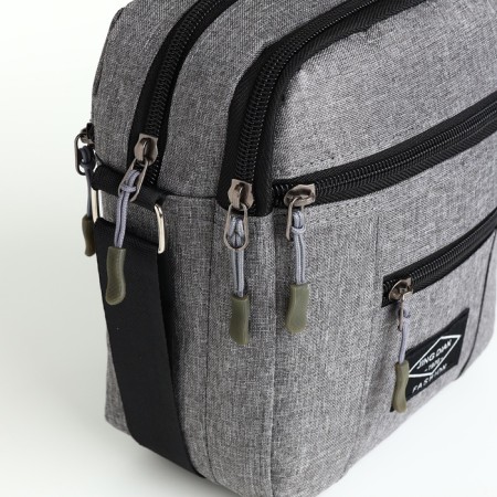 Male bag, gray color-3