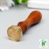 Printing for wax with a wooden handle "Grapes" 9x2.5x2.5 cm