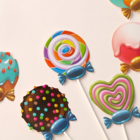 Set for decorating "Sweets", set of 6 pcs.