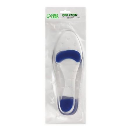 Insoles for shoes, with an adversary, universal, 41-42 rr, 27 cm, pair, transparent/blue color-6