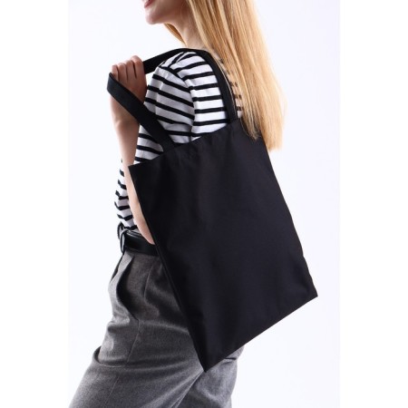 A chopper bag without a zipper, without lining, black color-9