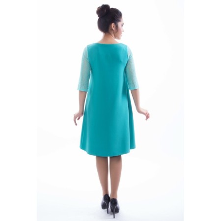 Women's dress, size 42, green color-4