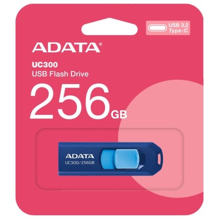 A-DATA 256GB Type-C UC300 Acho-UC300-256G-RNB/BU USB3.2 Blue/Blue/Blue-3