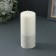 Candle-cylinder "Concrete", 6x15 cm, white
