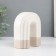 Ceramics candlestick for 1 candle "Scar" sand-white 10.2x6x12.8 cm