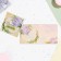 Mini-postcard "For you!" glitter, hydrangea, 6.5x6.5 cm