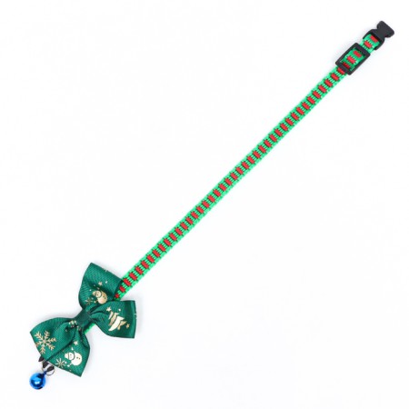 Collar "Winter", 30 x 1 cm, kapron, green-5