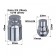 Secretary nuts Skyway, M12x1.25 32mm, closed cone, 5 ray, 1 cl, chromium, set 4 pcs