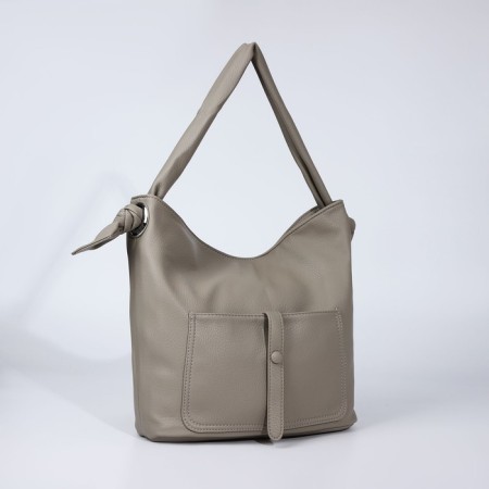 Luggage bag on lightning, 2 external pockets, color gray color-2