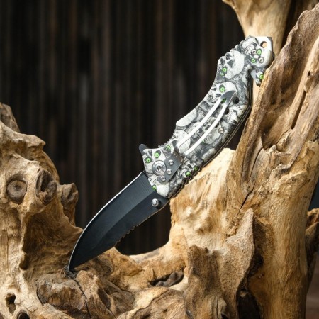 Folding "Tiger" knife 19.5cm, blade 85mm/1.2mm, mix-7