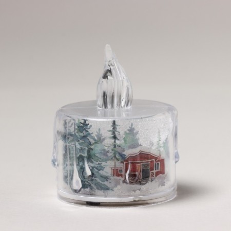 Electronic candle, mod. SV-21 "The fairy tale begins in winter", 5 x 3.8 cm-2