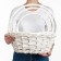 Set of wicker baskets, willow, 3 pcs., White color