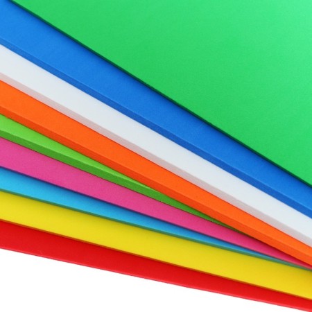 Foamiran color A4 "Devente" 10 colors x 10 sheets, thickness 5 mm, plastic bag with euro suspension-12