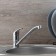 Kitchen mixer RMS SL128-004F-25, single-leaf, medium surge, on a nut, chrome