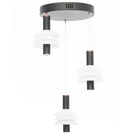 Suspended Citilux “Maya” CL202031, 35x35x22 cm, 3x5.33W, LED, brown color-4