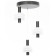 Suspended Citilux “Maya” CL202031, 35x35x22 cm, 3x5.33W, LED, brown color