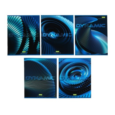 Notebook A5, 48 sheets in the Dynamic Cage, cover Cross -Located cardboard, embossing, block No. 2 (gray sheets), 5v mix