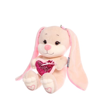 Soft toy "Bunny with a pink heart", 20 cm JL-MRT-08202301-20-1