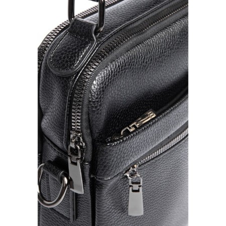 Bag Cross-Bodi Male, Ecokuzha, De-Gosa Black, 19x8x24 cm