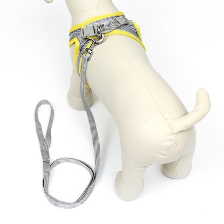 A set with a soft harness, fast-open, m, leash 150 x 1.5 cm, Osh 38-44 cm, og 44-50 cm, yellow-1