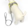 A set with a soft harness, fast-open, m, leash 150 x 1.5 cm, Osh 38-44 cm, og 44-50 cm, yellow