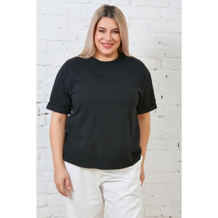 Female T -shirt, size 56, black color