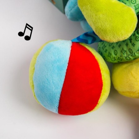 Stretching - spiral with toys arc on a stroller / crib for babies 0+ "Monkey Bright", I crush me-3