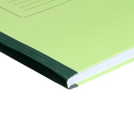 Book of accounting, 128 sheets, cardboard cover 7B, offset block, cell, green color (imitation)-2